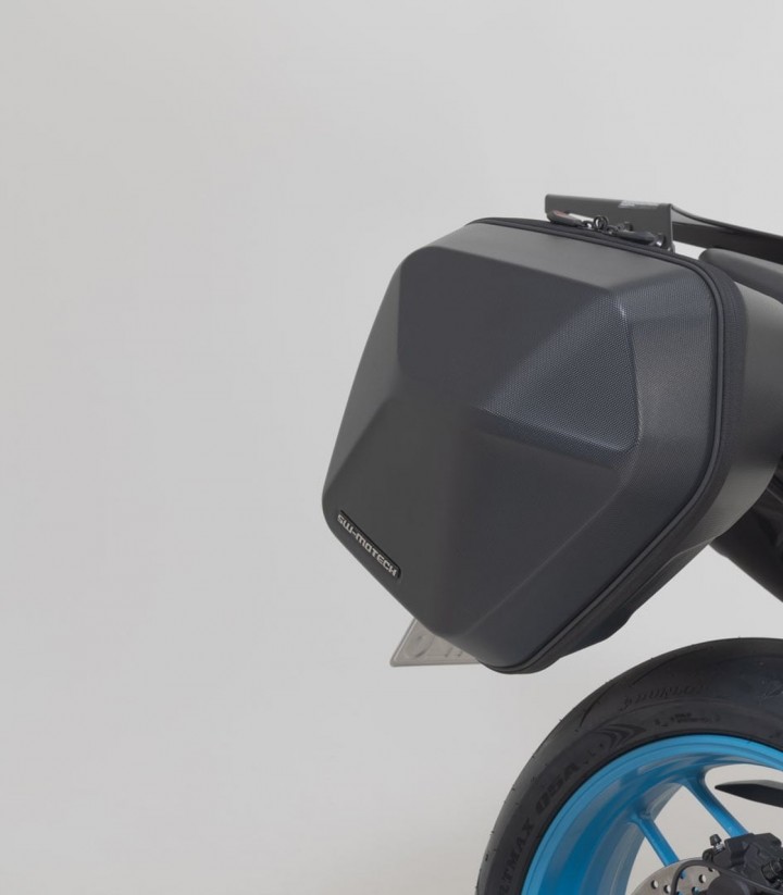 SW-MOTECH URBAN ABS 16,5/16,5 L Side Cases with Carrier for Yamaha MT-07 (24) Black BC.HTA.06.089.30000/B