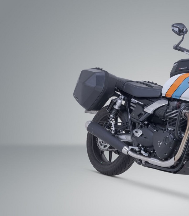 Maletas Laterales con Soporte URBAN ABS Negras 16,5/16,5 L Triumph Speed Twin 900 (24) SW-MOTECH BC.HTA.11.667.30100/B