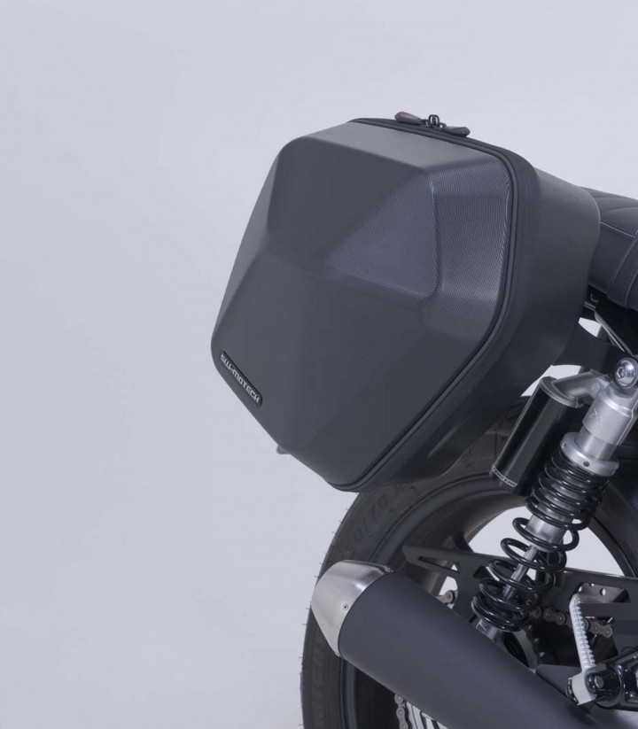 Maletas Laterales con Soporte URBAN ABS Negras 16,5/16,5 L Triumph Speed Twin 900 (24) SW-MOTECH BC.HTA.11.667.30100/B