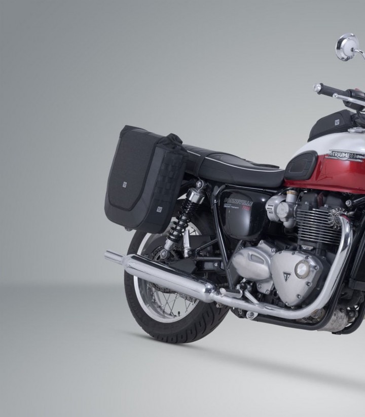 Bolsas Laterales SW-MOTECH Legend Gear + Soportes V-LOC 16/16 L Triumph Bonneville T100 (16-21), T120 (15-25) BC.HTA.11.743.2200