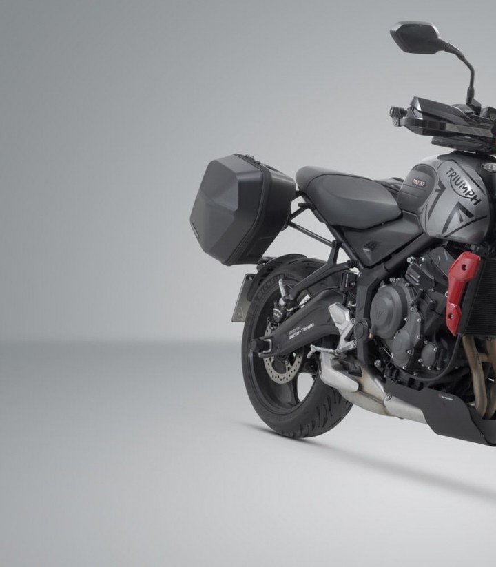 Seitenkoffer mit Träger URBAN ABS Schwarz 16,5/16,5 L Triumph Trident 660 (21-25) SW-MOTECH BC.HTA.11.842.30000/B
