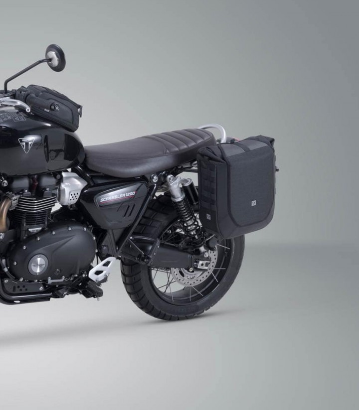 Seitentasche SW-MOTECH Legend Gear + V-LOC Träger 16 L Triumph Scrambler 1200 X (23), XC/XE (18-23) BC.HTA.11.929.22000