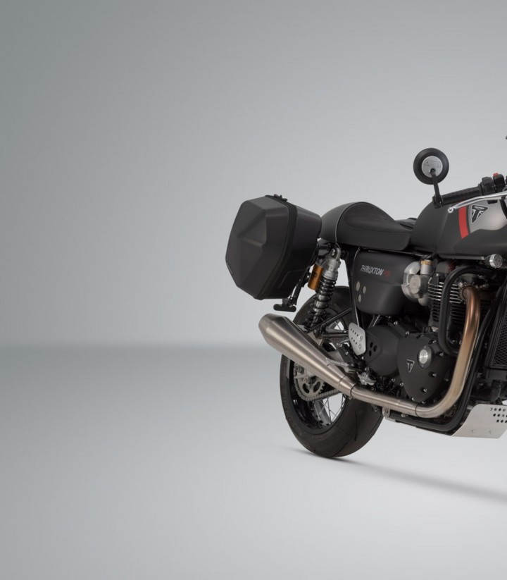Seitenkoffer mit Träger URBAN ABS Schwarz 16,5/16,5 L Triumph Thruxton RS (19) SW-MOTECH BC.HTA.11.955.30000/B