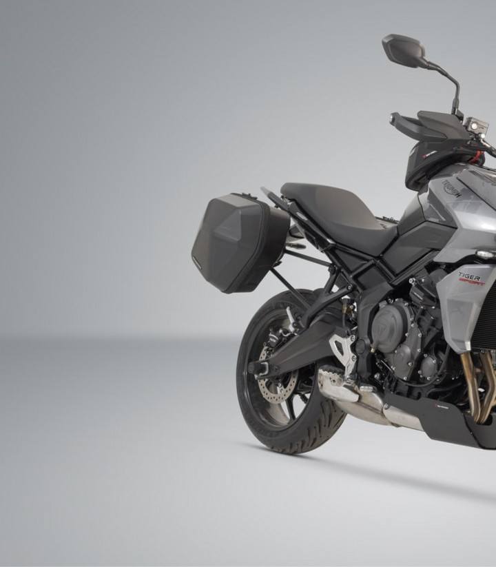 Maletas Laterales con Soporte URBAN ABS Negras 16,5/16,5 L Triumph Tiger Sport 660 (21-25) SW-MOTECH BC.HTA.11.991.30000/B