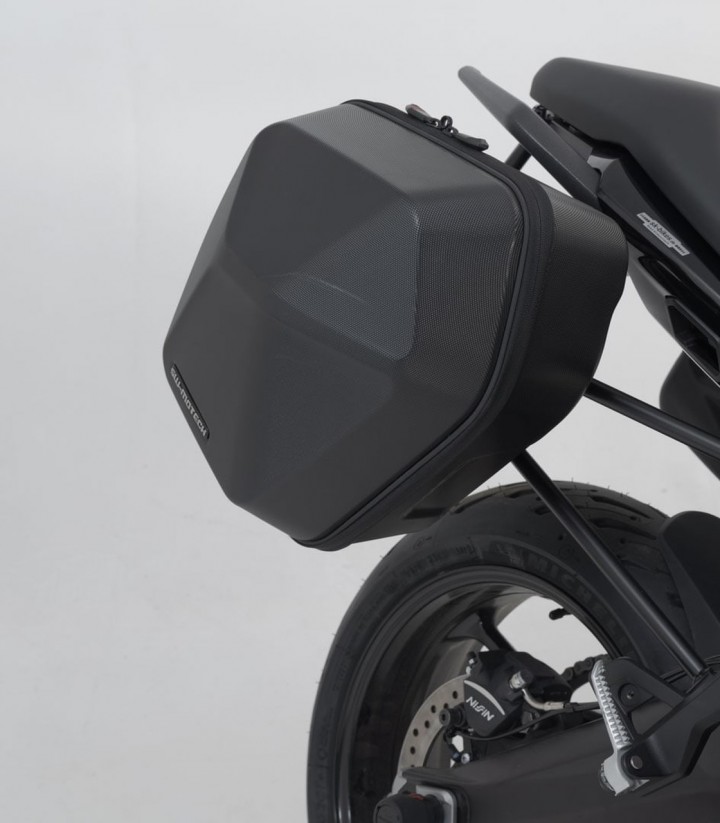 SW-MOTECH URBAN ABS 16,5/16,5 L Side Cases with Carrier for Triumph Tiger Sport 660 (21-25) Black BC.HTA.11.991.30000/B