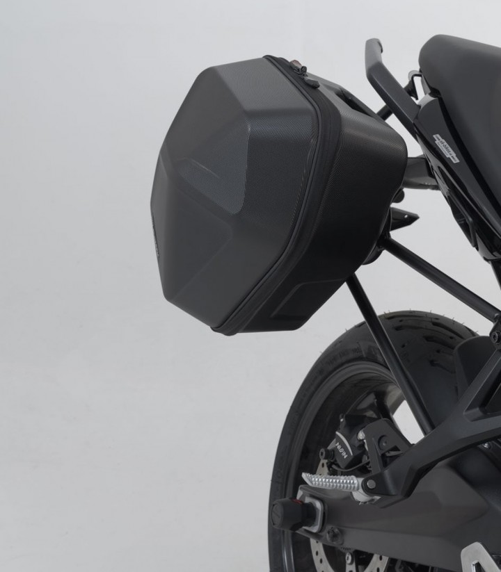 SW-MOTECH URBAN ABS 16,5/16,5 L Side Cases with Carrier for Triumph Tiger Sport 660 (21-25) Black BC.HTA.11.991.30000/B