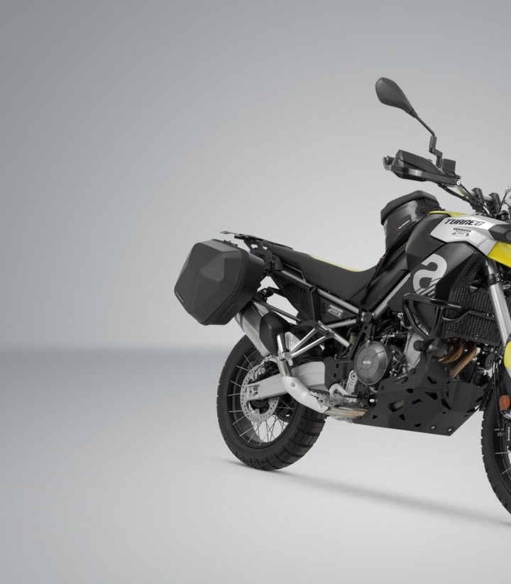 Maletas Laterales con Soporte URBAN ABS Negras 16,5/16,5 L Aprilia Tuareg 660 (21-24) SW-MOTECH BC.HTA.13.849.30000/B