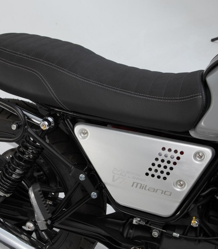 Maletas Laterales con Soporte URBAN ABS Negras 16,5/16,5 L Moto Guzzi V7 III Anniversario/Carbon/Milano/Rough/Special/Stone (16-