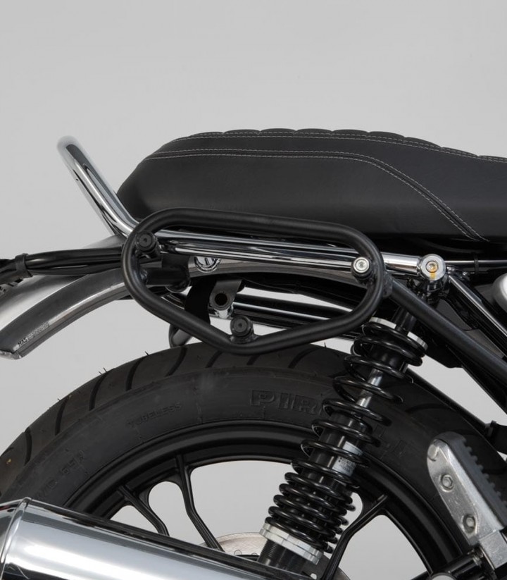Maletas Laterales con Soporte URBAN ABS Negras 16,5/16,5 L Moto Guzzi V7 III Anniversario/Carbon/Milano/Rough/Special/Stone (16-