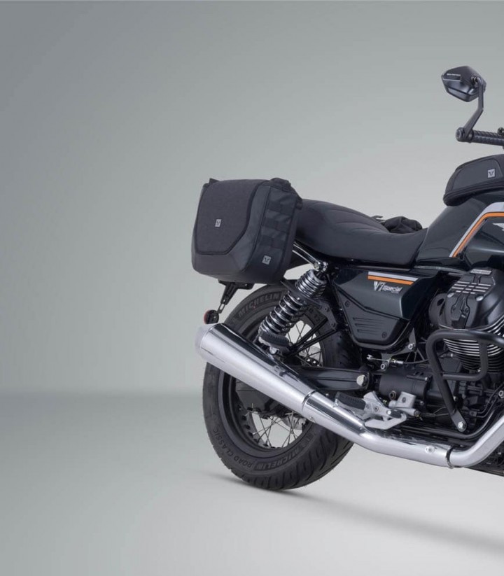 SW-MOTECH Legend Gear Side Bags + V-LOC Side Carriers 11/11 L several Moto Guzzi models BC.HTA.17.847.22000