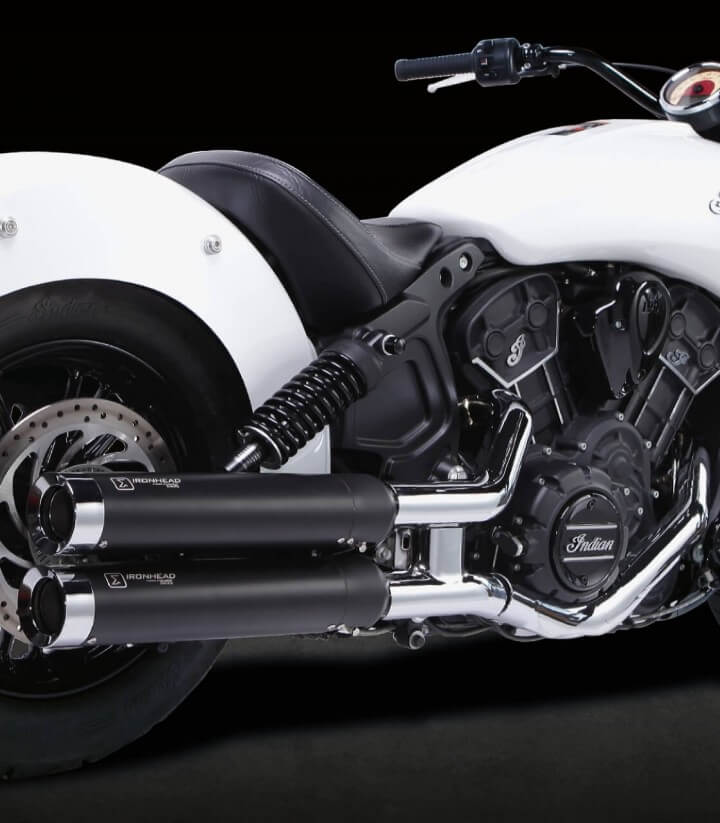Escape Ixil HC1-2B para Indian Scout / Scout Bobber del 2015-19 color Negro