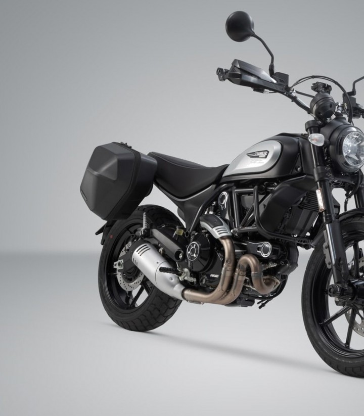 Seitenkoffer mit Träger URBAN ABS Schwarz 16,5/16,5 L several Ducati models SW-MOTECH BC.HTA.22.916.30000/B