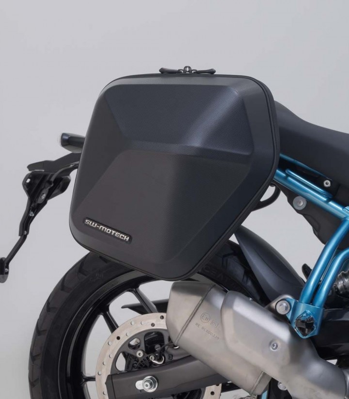 Maletas Laterales con Soporte URBAN ABS Negras 16,5/16,5 L Royal Enfield Guerrilla 450 (23) SW-MOTECH BC.HTA.41.633.30000/B