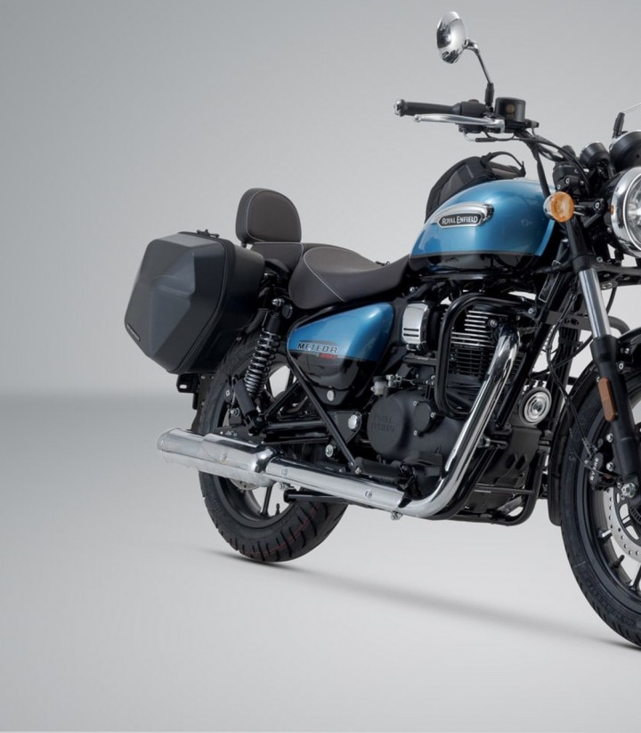 Maletas Laterales con Soporte URBAN ABS Negras 16,5/16,5 L Royal Enfield Meteor (19) SW-MOTECH BC.HTA.41.983.30000/B