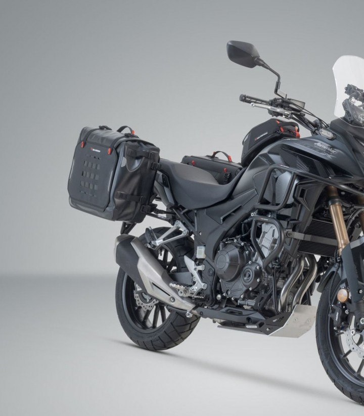 Bolsas Laterales SW-MOTECH SysBag WP L/L + Adaptadores Honda CB500F (12-16), CBR500R (12-15) BC.SYS.01.400.21000/B
