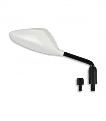 Lenkerspiegel Highsider mit Adaptern in Weiß