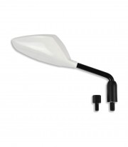 Highsider Handlebar Mirrors with Adapters in White
