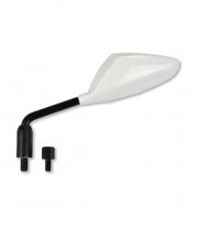 Highsider Handlebar Mirrors with Adapters in White