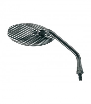 Retrovisores de Manillar Highsider M8 Gota de Agua Carbon Look en Negro Brillo