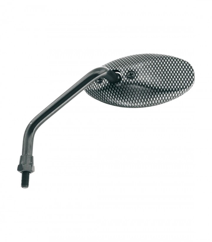 Retrovisores de Manillar Highsider M8 Gota de Agua Carbon Look en Negro Brillo