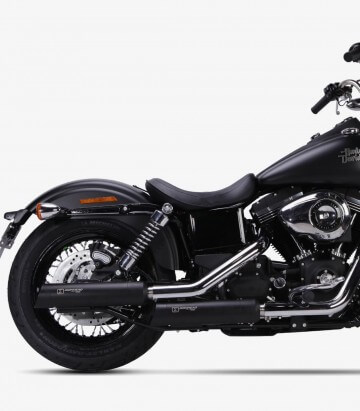 Auspuff Ironhead HC1-3B für H-D Dyna Street Bob (06-16) in der Farbe Schwarz