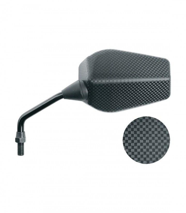 Retrovisores de Manillar Highsider Universal C/Fiber M10x1,25 (Sustituye E694) en Carbono