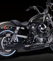 Escape Ixil HC1-3B para Harley Davidson Sportster XL 883/1200 2014-2016 color Negro
