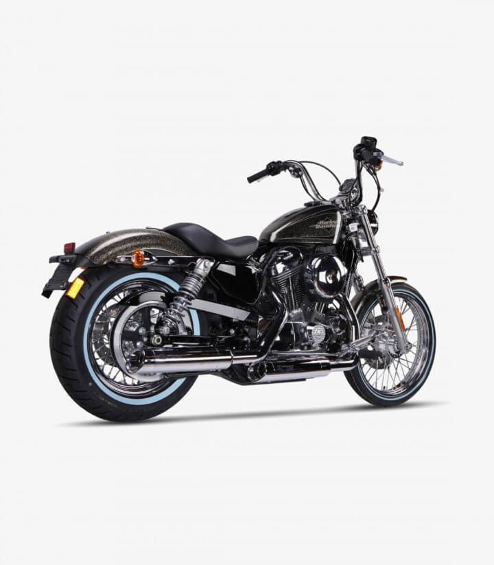 Auspuff Ironhead HC1-3C für Harley Davidson Sportster XL 883/1200 (14-16) in der Farbe Verchromt