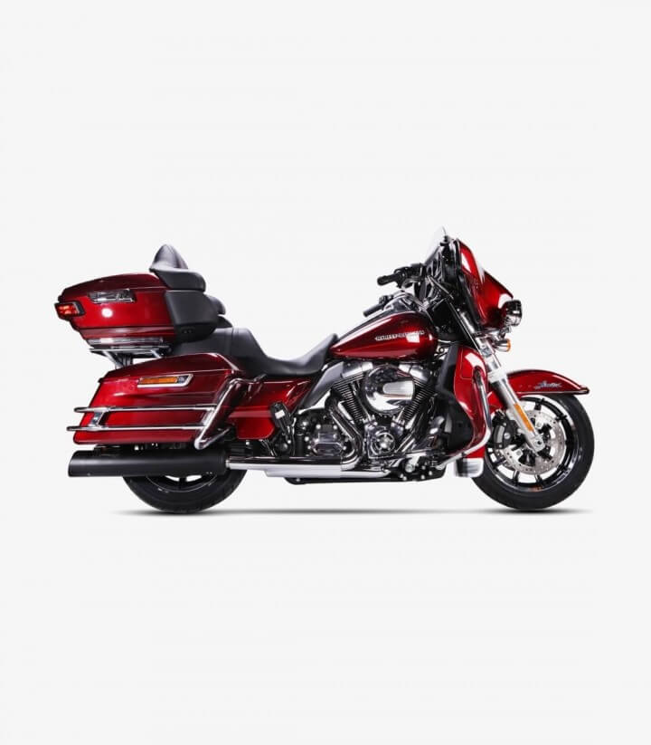 Auspuff Ironhead HC2-1B für H-D Touring Road King (06-16) in der Farbe Schwarz