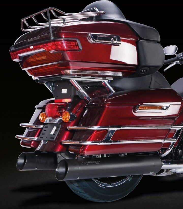 Escape Ixil HC2-1B para Harley Davidson Touring Road King del 2006-16 color Negro