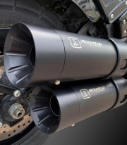 Ixil HC2-2B exhaust for Harley Davidson Fat Bob 2018-19 color Black