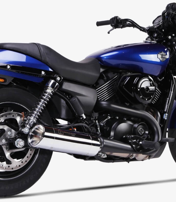 Escape Ixil HC2-3C para Harley Davidson Street 500/750 del 2014-16 color Cromado