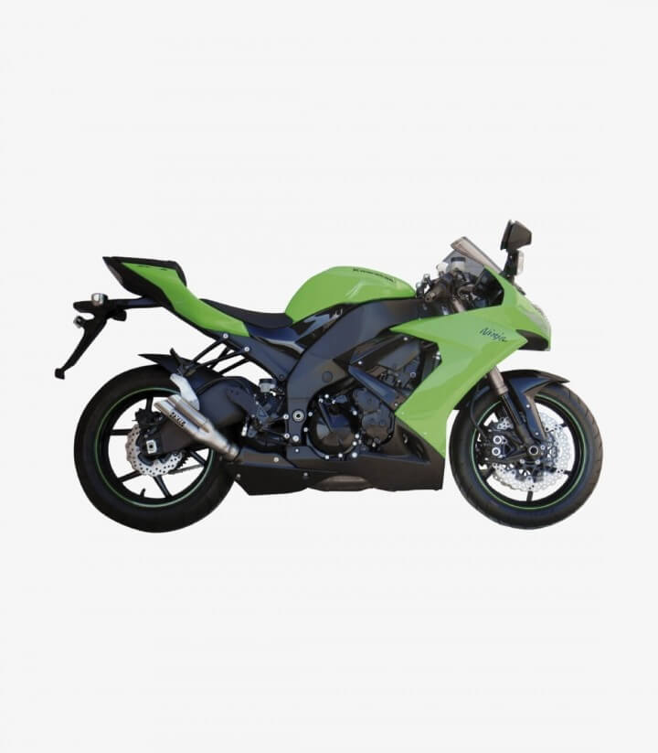 Escape Ixil L2X para Kawasaki ZX 10 R del 2008-10 color Acero