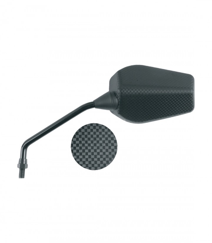 Highsider OEM-Style Mirrors in Carbon for Derbi GP1 125 4T/50/50 LC/50 OPEN/50 Racing/MAX 250 (05-10)