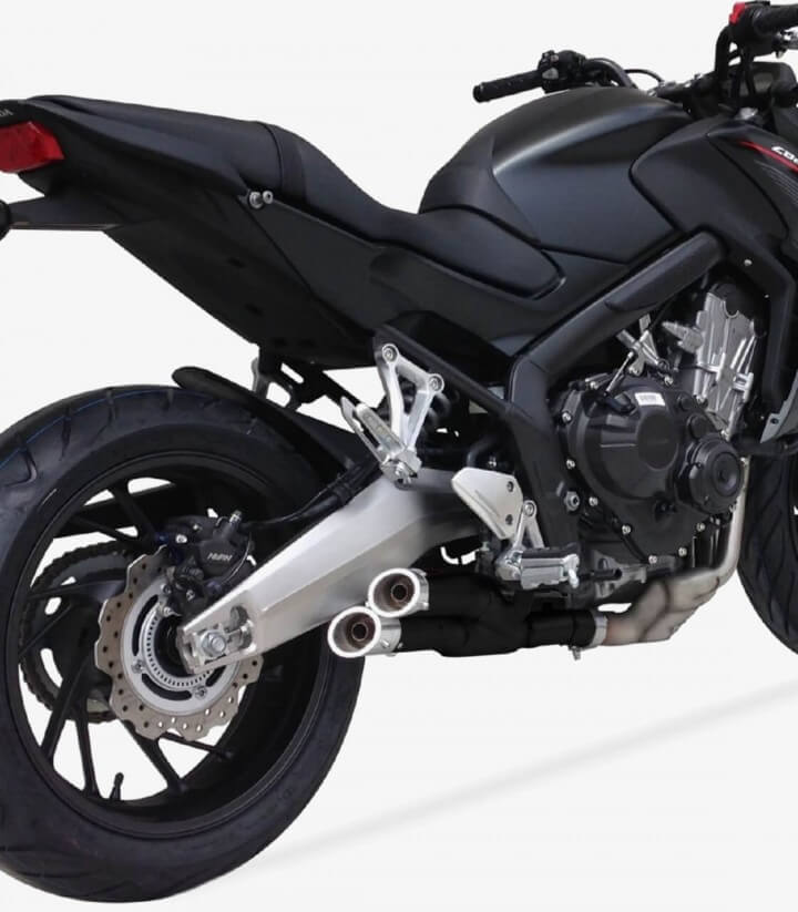 Escape Ixil L3XB para Honda CB 650 F/CBR 650 F del 2014-18, CB 650 R/CBR 650 R del 2019-20 color Negro