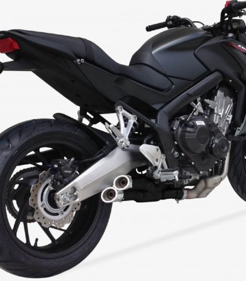 Escape Ixil L3XB para Honda CB 650 F/CBR 650 F del 2014-18, CB 650 R/CBR 650 R del 2019-20 color Negro