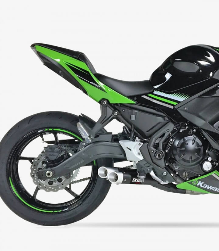 Auspuff XK7353XB Ixil L3XB Schwarz für Kawasaki Z 650 - Ninja 650 (17-19)