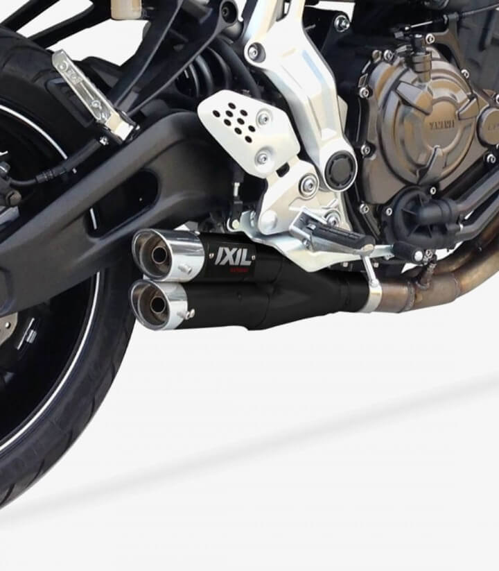 Escape Ixil L3XB para Yamaha MT-07 2014-19, Tracer 700 2017-19, XSR 700 2016-19 color Negro