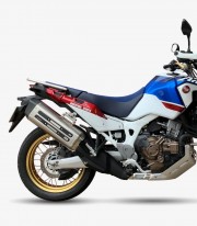 Ixil MXT exhaust for Honda CRF 1000 L Africa Twin 2016-19 color Steel