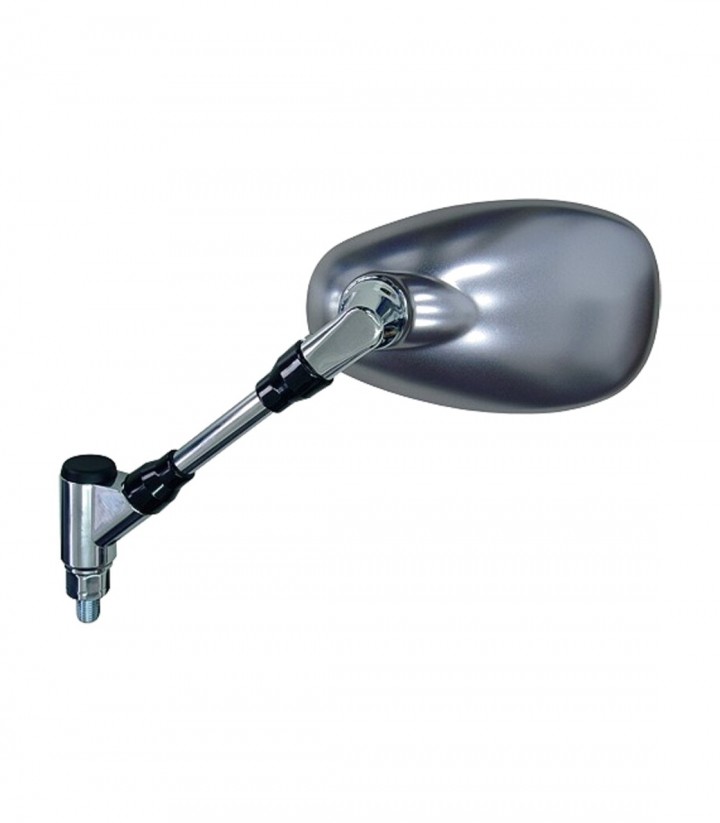 Highsider OEM-Style Mirrors in Silver for Yamaha SR 400 (RH05) (14-16)