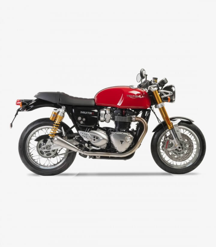 Auspuff Ironhead OVC11SS für several Triumph models in der Farbe Stahl