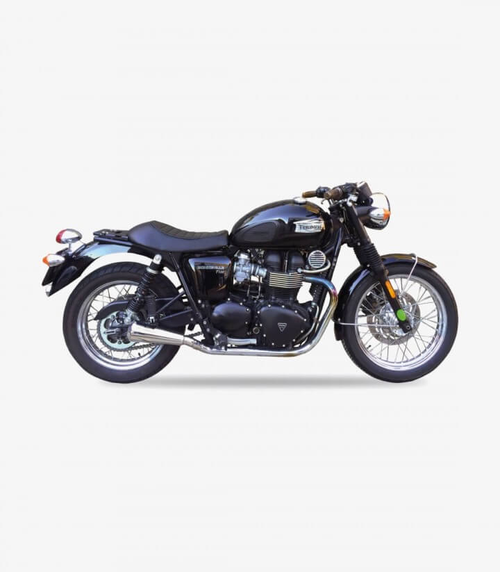 Ixil OVC11SS exhaust for Triumph Bonneville / T100 color Steel