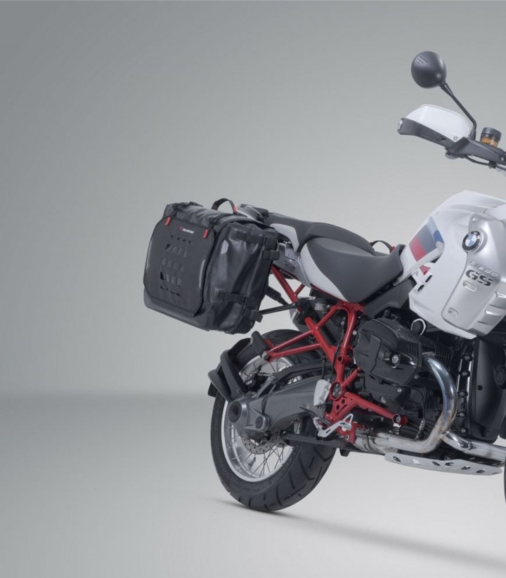 Bolsas Laterales SW-MOTECH SysBag WP L/L + Adaptadores BMW R 1200 GS (04-12)/Adventure (06-13) BC.SYS.07.311.21100/B