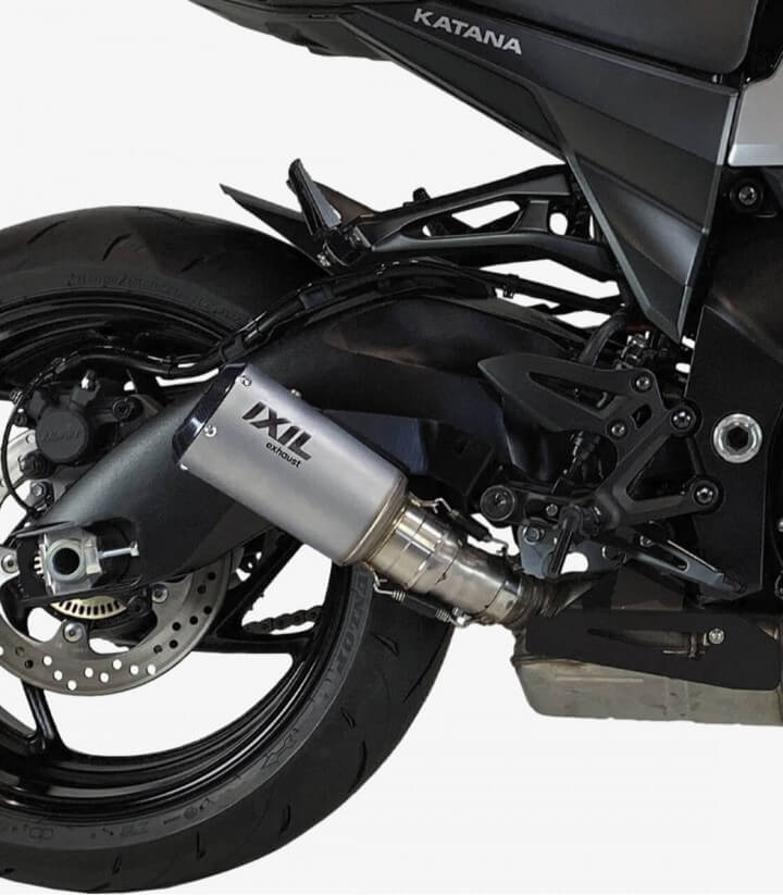 Escape Ixil RC para Suzuki GSX 1000 S/F 2015-16, Katana 1000 del 2019-20 color Acero