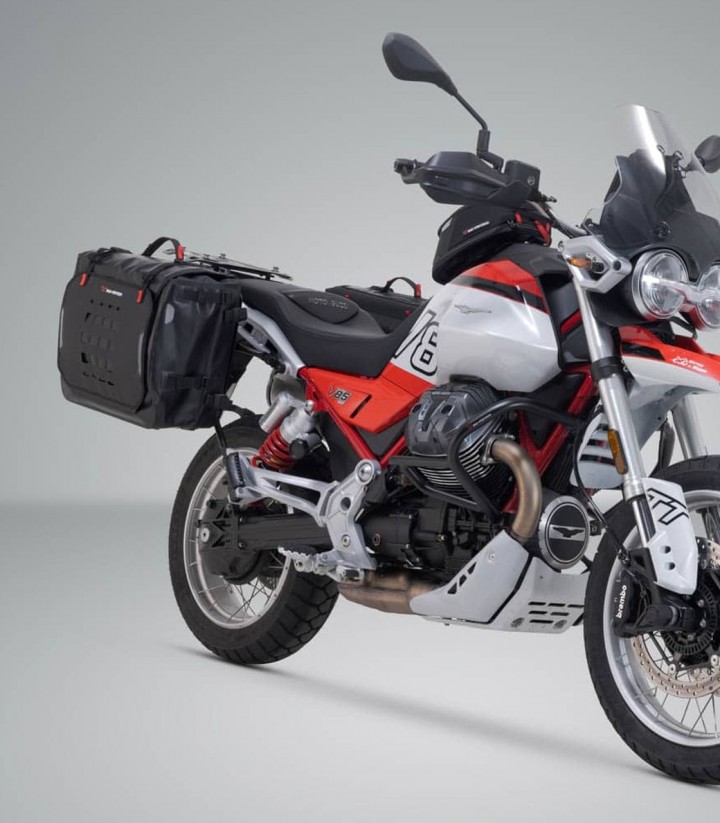 Bolsas Laterales SW-MOTECH SysBag WP L/L + Adaptadores Moto Guzzi V85 Strada/TT (24) BC.SYS.17.632.21000/B