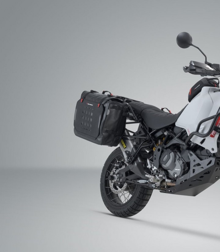 Bolsas Laterales SW-MOTECH SysBag WP L/L + Adaptadores Ducati DesertX (22-25) BC.SYS.22.995.21000/B