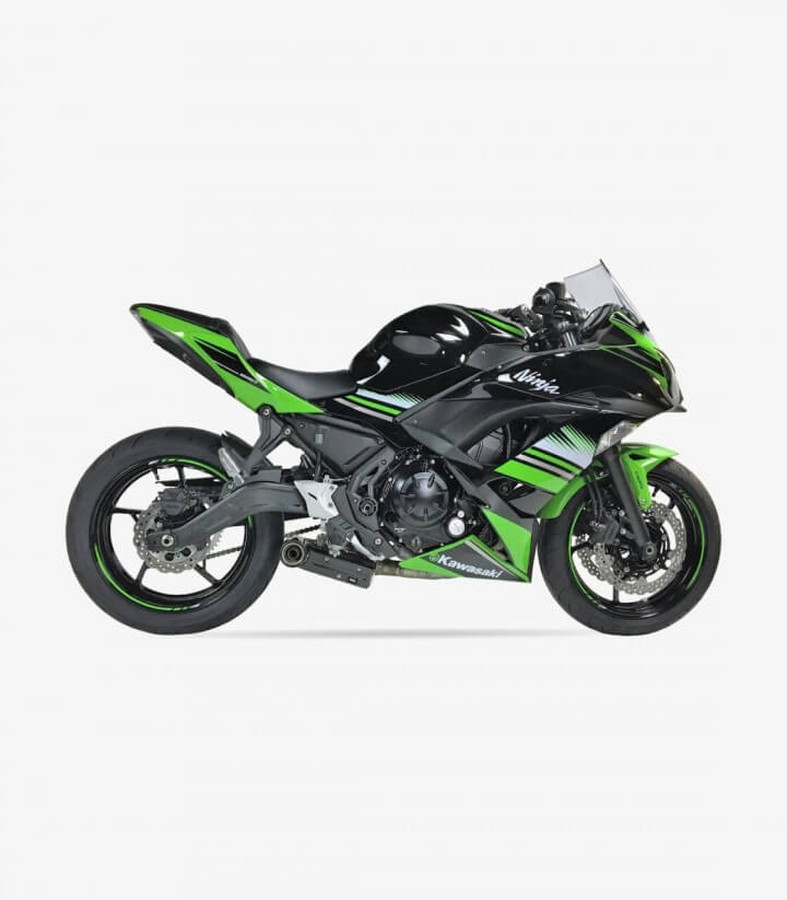 Ixil SX1 exhaust for Kawasaki Z650, Ninja 650 2017-19 color Steel