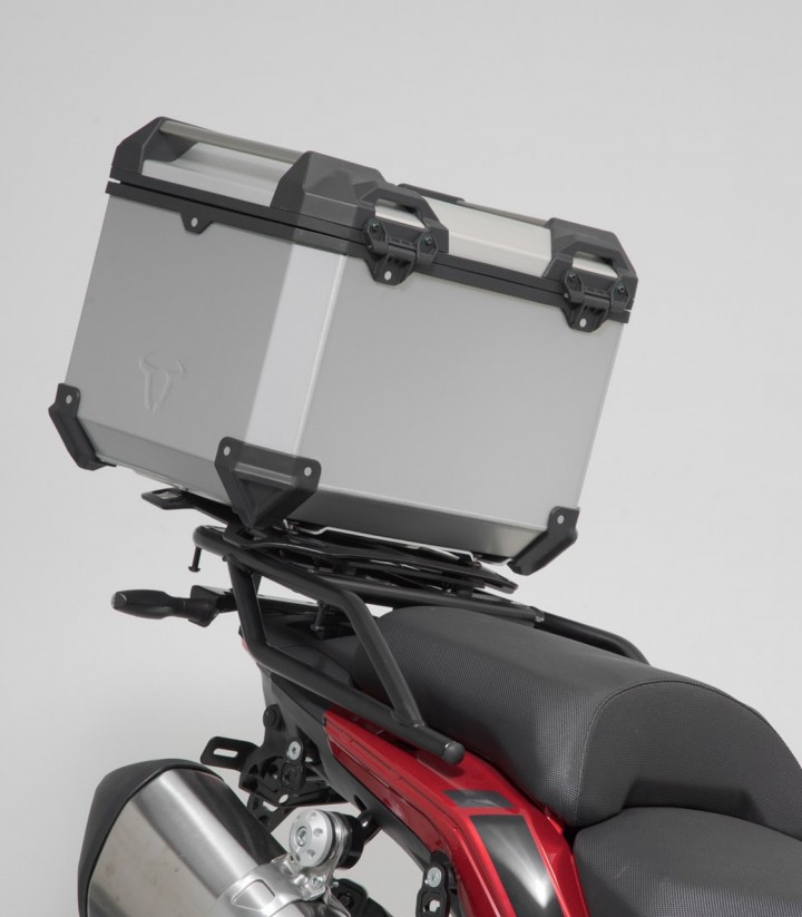 Maleta Superior con Soporte TRAX ADV Plateada 38 L Benelli TRK 502 X (18) SW-MOTECH GPT.19.806.70001/S