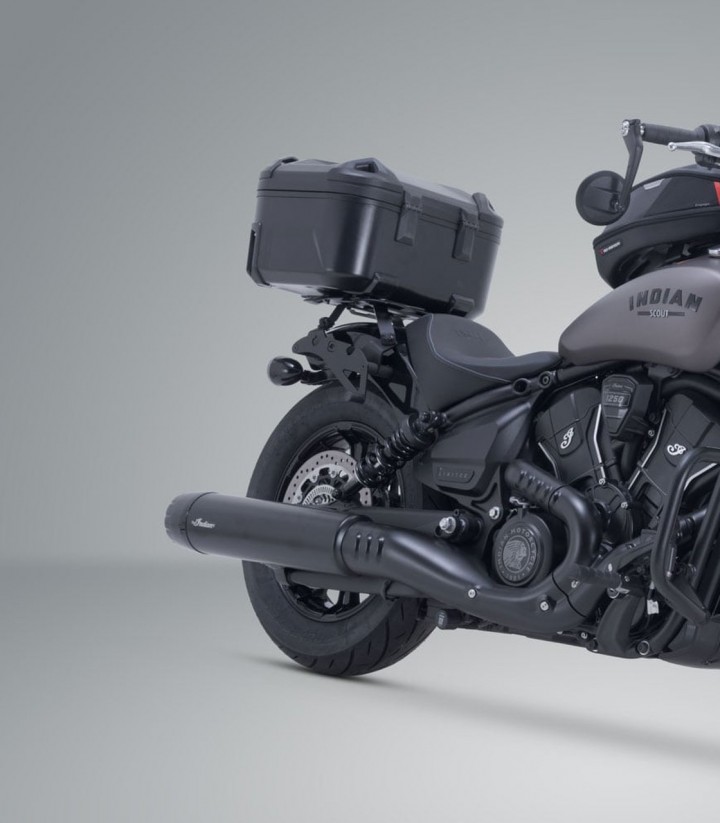 Maleta Superior con Soporte DUSC Negro 41 L Indian 101 Scout, Scout Bobber, Scout Sixty Bobber, Scout Classic, Scout Sixty Class