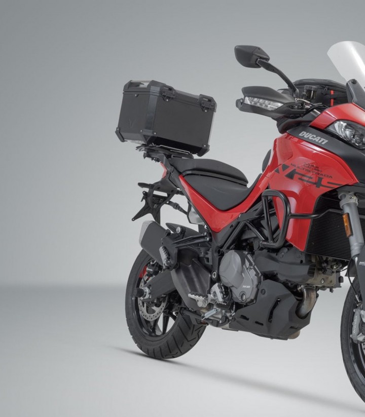 Maleta Superior con Soporte TRAX ADV Negra 38 L varios modelos de Ducati SW-MOTECH GPT.22.892.70000/B